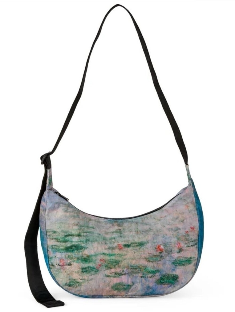 NWT BAGGU MoMA Medium Crescent Bag Claude Monet
